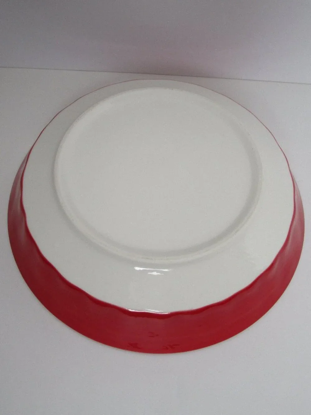very decorative shallow serving bowl